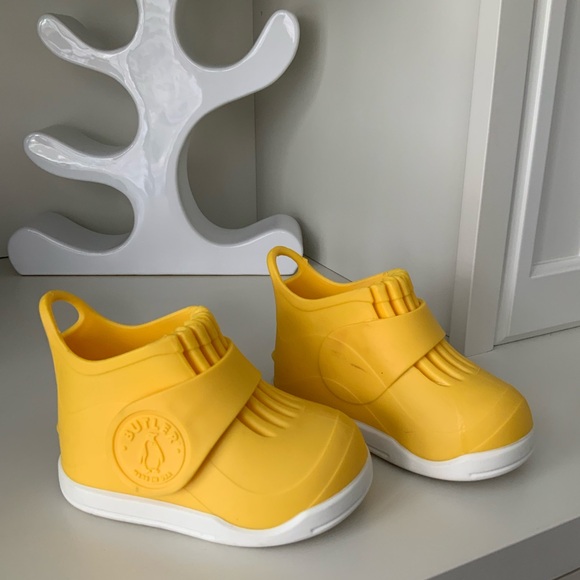 BUTLER Rockhopper Overshoe Kids Rubber Waterproof All Weather Yellow Size 5 6 7 - Picture 13 of 15